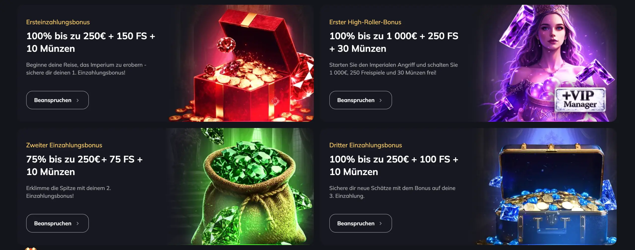 Spin Empire Casino Aktionen